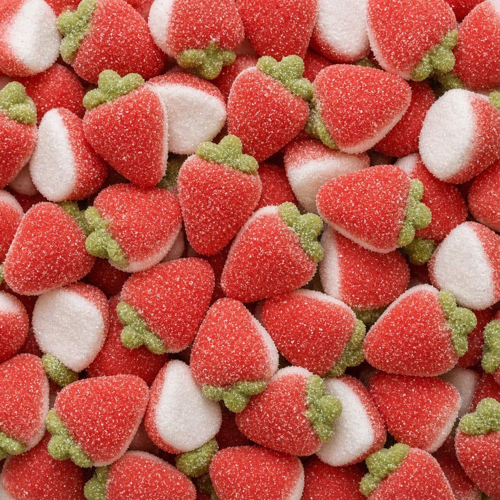 Foam strawberries